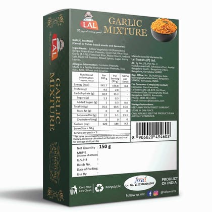 Lal Sweets Garlic Mixture - 150g