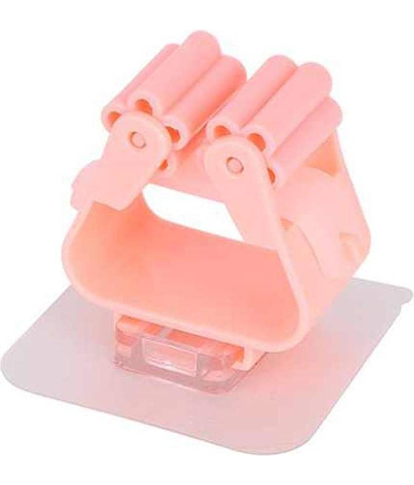 DeoDap Anti-Slip Wall Mounted Single Mop/Broom Holder (1pc, Multicolor)