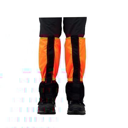 Kaza Shoe Gaiters: Waterproof and Breathable Gaiters for Hiking and Backpacking to Keep Your Feet Dry and Protected (Colour - Orange) by Total Sporting And Fitness Solutions Pvt Ltd