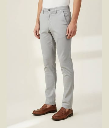 plounge Regular Men's Formal Trouser - White ( Pack of 1 )