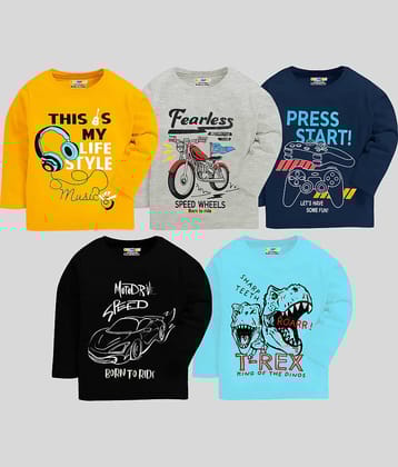 Kuchipoo Pack of 1 Boys Cotton Blend T-Shirt ( Multicolor 2 )