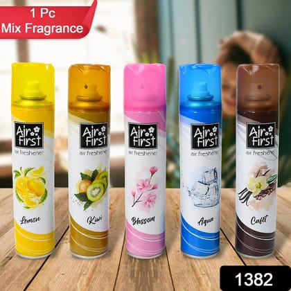 Air Freshener&nbsp; | Used In Office, Home, Hotels, Banquets, Carpet Etc, Room Spray Air Freshener, Mix Fragrance Lemon, Kiwi, Blossom, Aqua, Cafet (300 Ml Approx / 1 Pc)