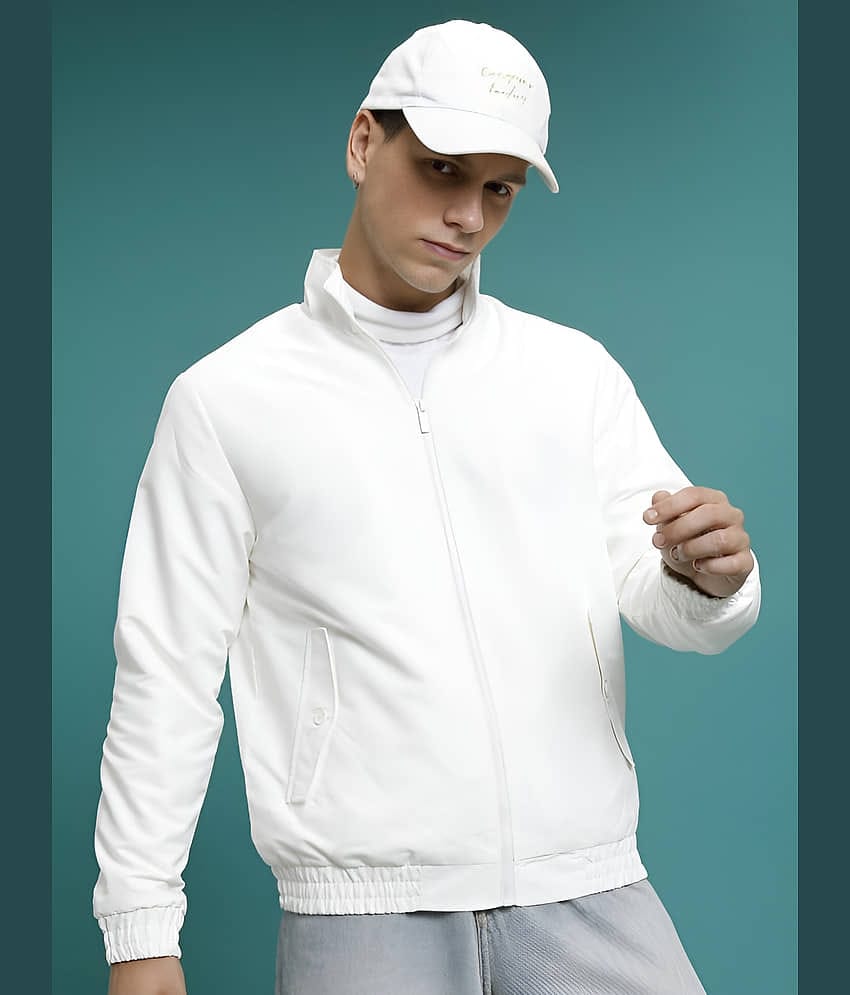 PLUS PARADISE Polyester Men's Casual Jacket - White ( Pack of 1 )