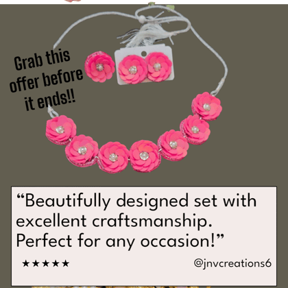 Flower choker necklace - bumper offer