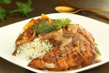 Chicken Steak In Mushroom Sauce