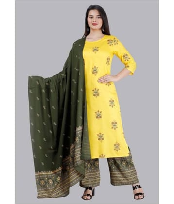 MAUKA Rayon Kurti With Palazzo - Stitched Suit Single