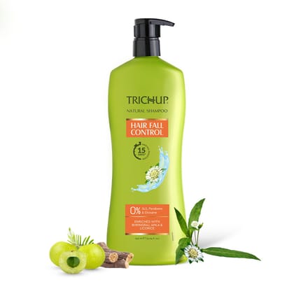 Trichup Hair Fall Control Natural Shampoo 640 ml – Herbal Shampoo for Stronger, Healthier Hair