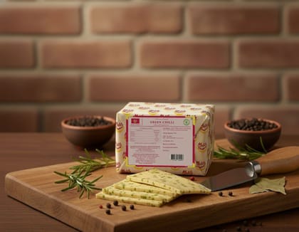 Mishti Gourmet Premium Artisanal Green Chilli Cheddar Cheese 200g