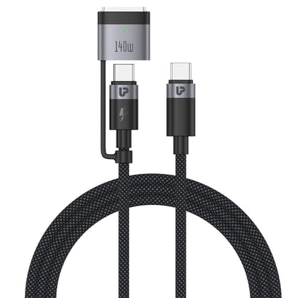 NyloKev 240 Mag3  USB Type C – Type C + Mag3  PD 3.1 Cable UL1193BLK-0200