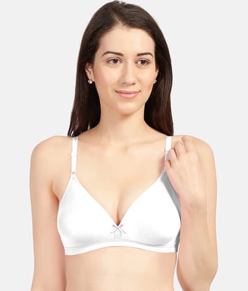 Sonari Cotton Blend Non Padded Women's Plunge Bra ( Light Grey ) omaniagrey