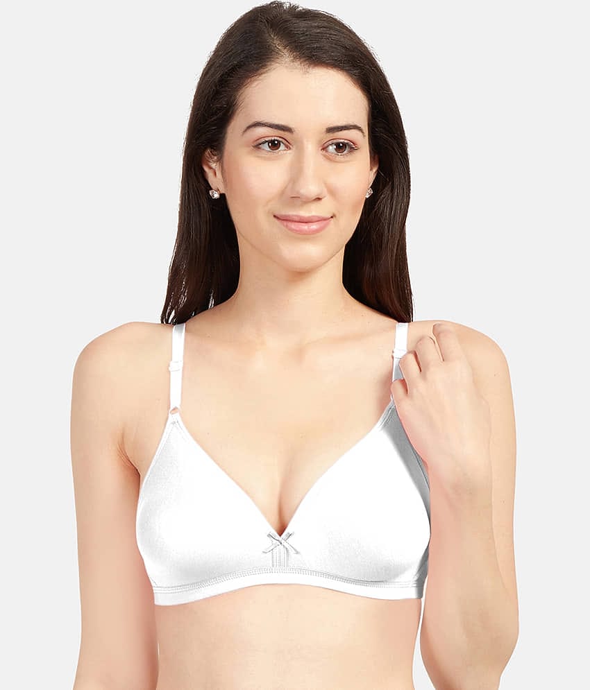 Sonari Cotton Blend Non Padded Women's Plunge Bra ( Light Grey ) omaniagrey