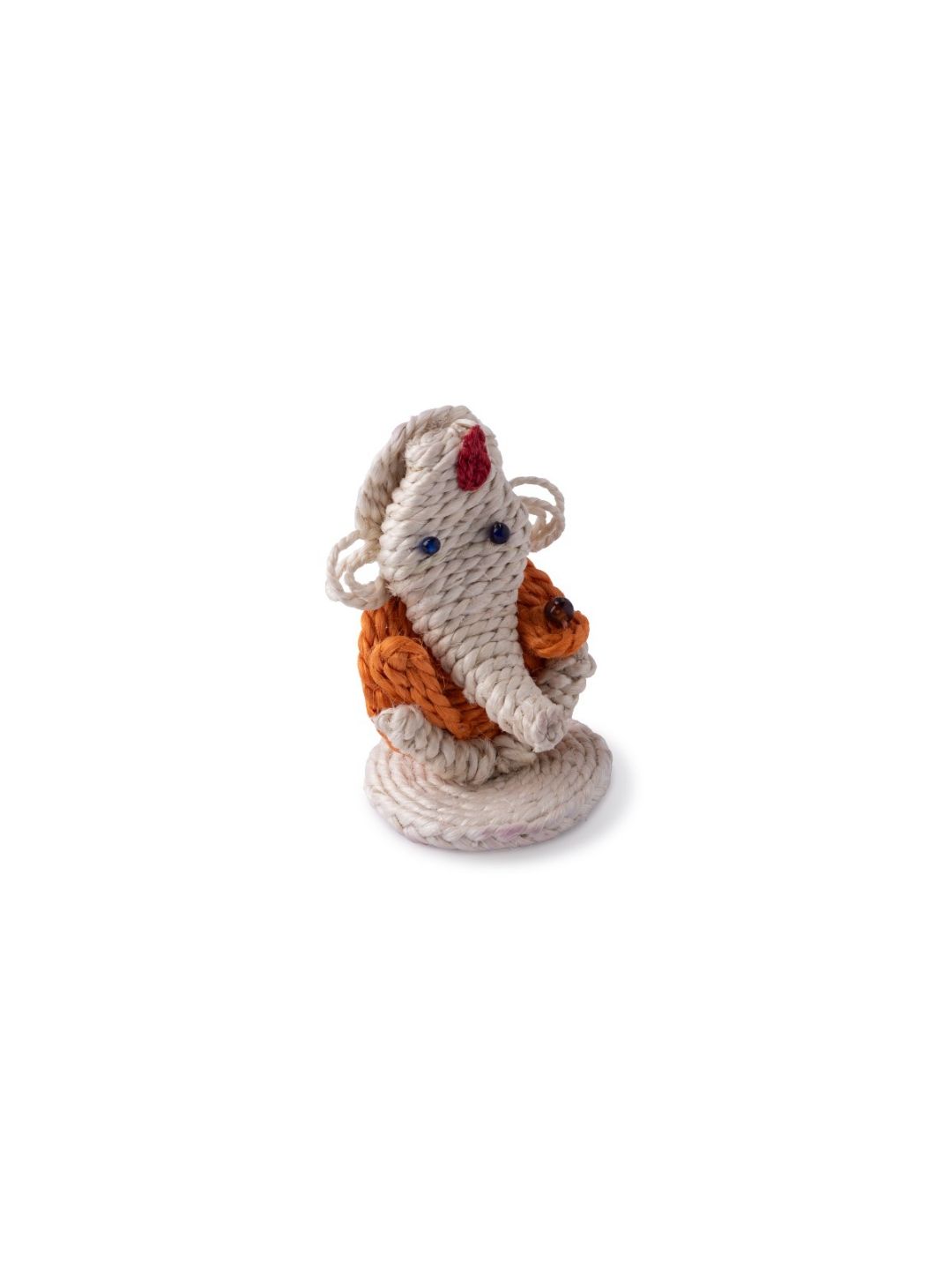 Miniature Jute Ganesha Figurine