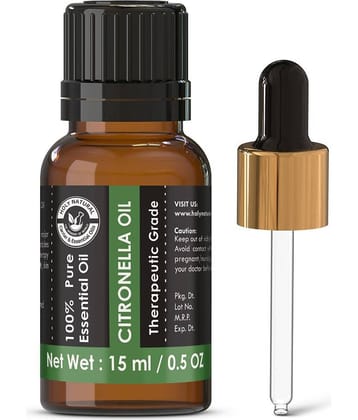Holy Natural - Citronella oil Essential Oil 15 mL (Pack of 1)