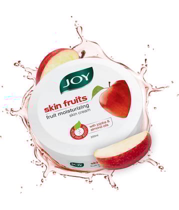 Joy Skin Fruits Moisturizing Cream with Jojoba and Almond Oil for all skin types 200 ml (Pack of 1)