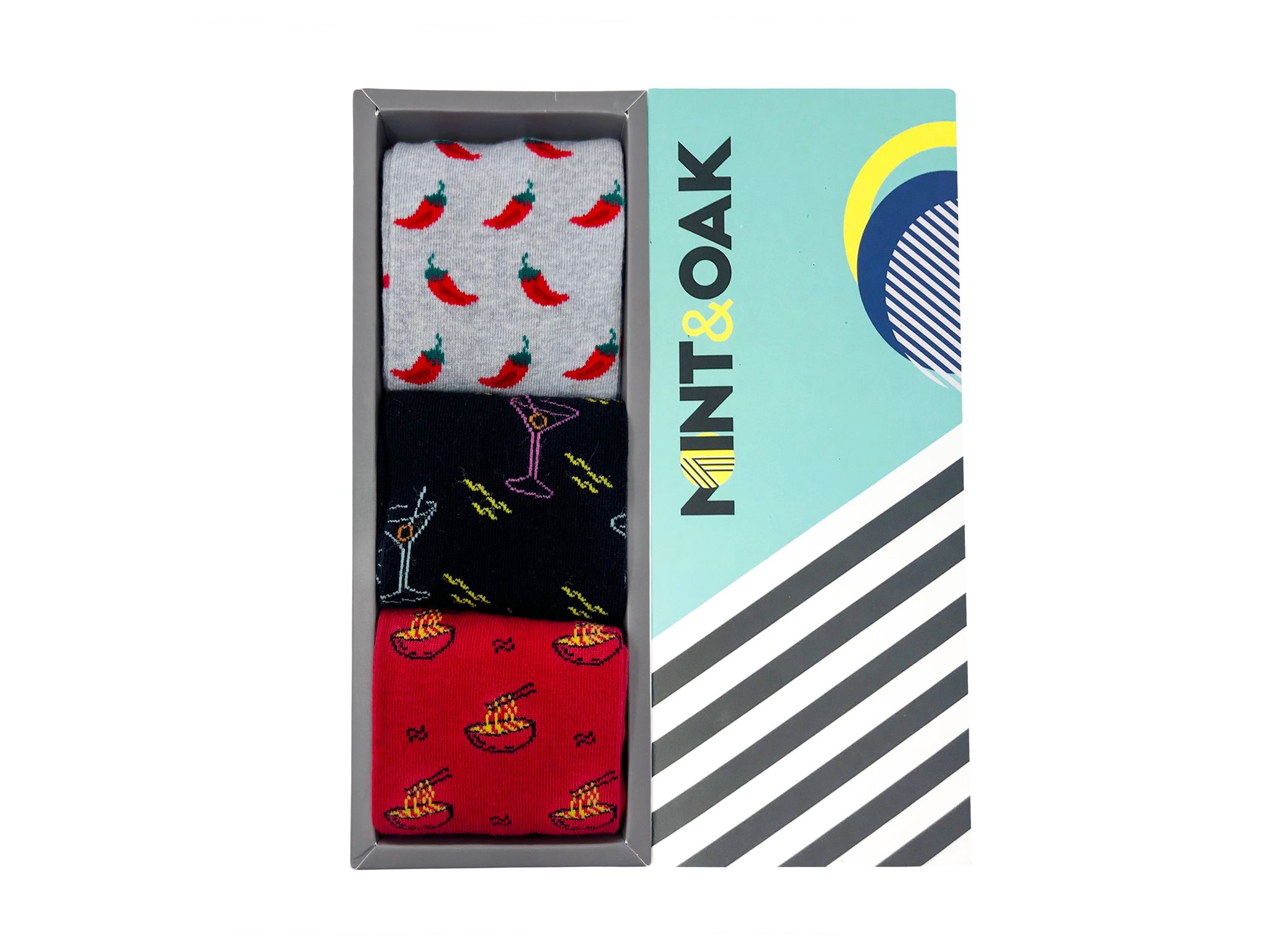 Playful Pairings Set-of-3 Crew Socks for Men