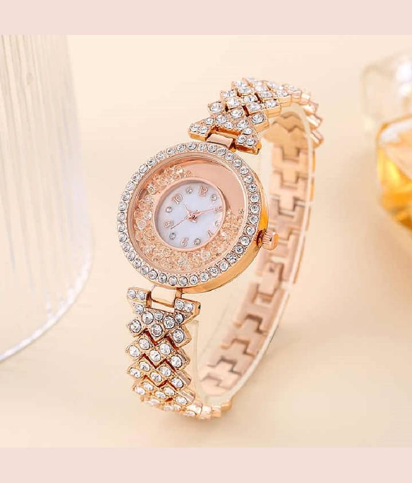 Renaissance Traders Rose Gold Metal Analog Womens Watch