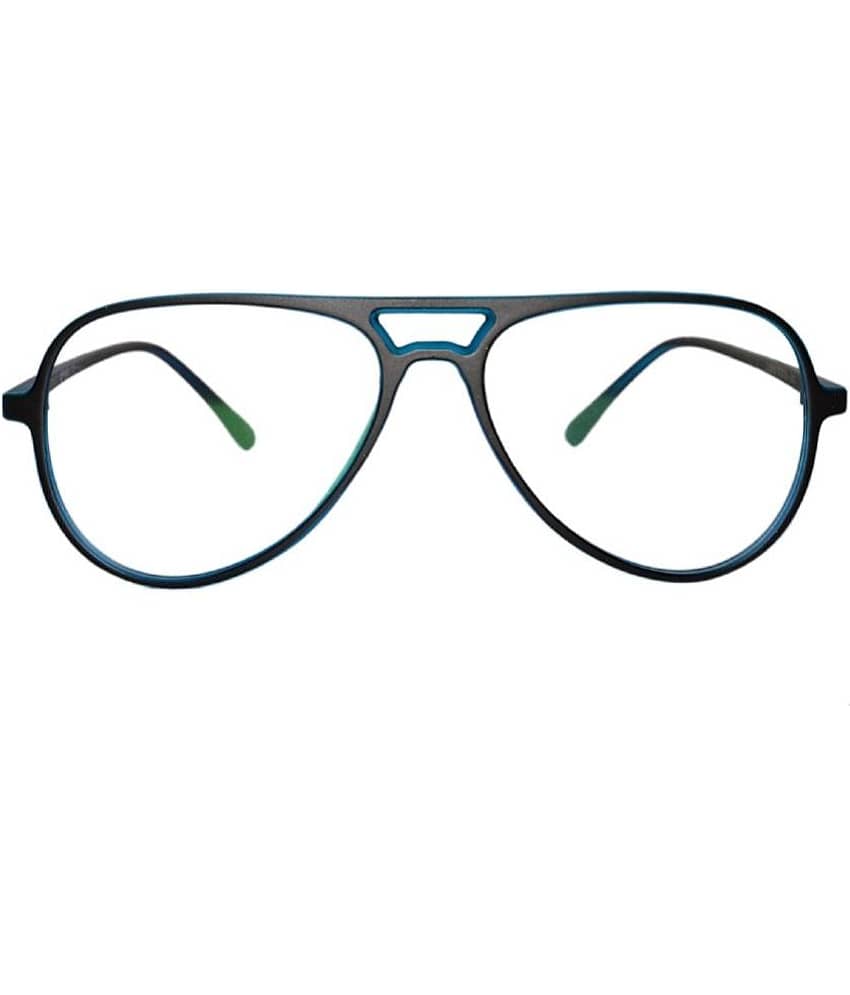 Peter Jones - Black Full Rim Pilot Computer Glasses ( Pack of 1 )