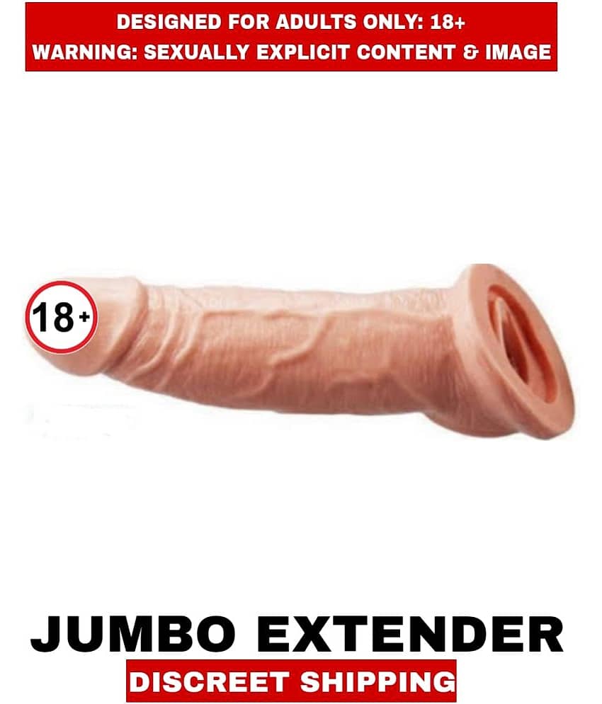 Jumbo Dragon Skin Color Close Ended Soft Silicon Penis Sleeves For Men
