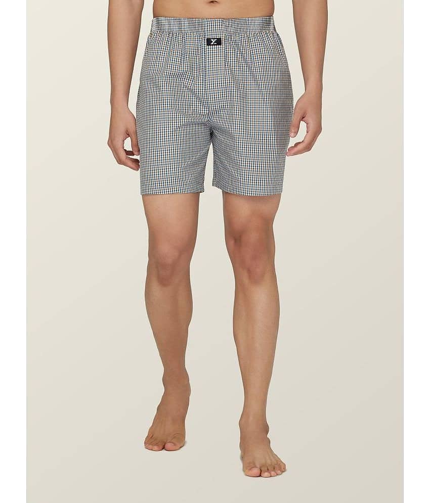 XYXX Pack of 1 Cotton Blend Boxers For Men's ( White )