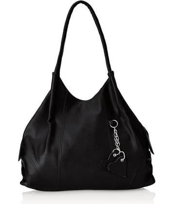 Fostelo Black P.U. Shoulder Bag