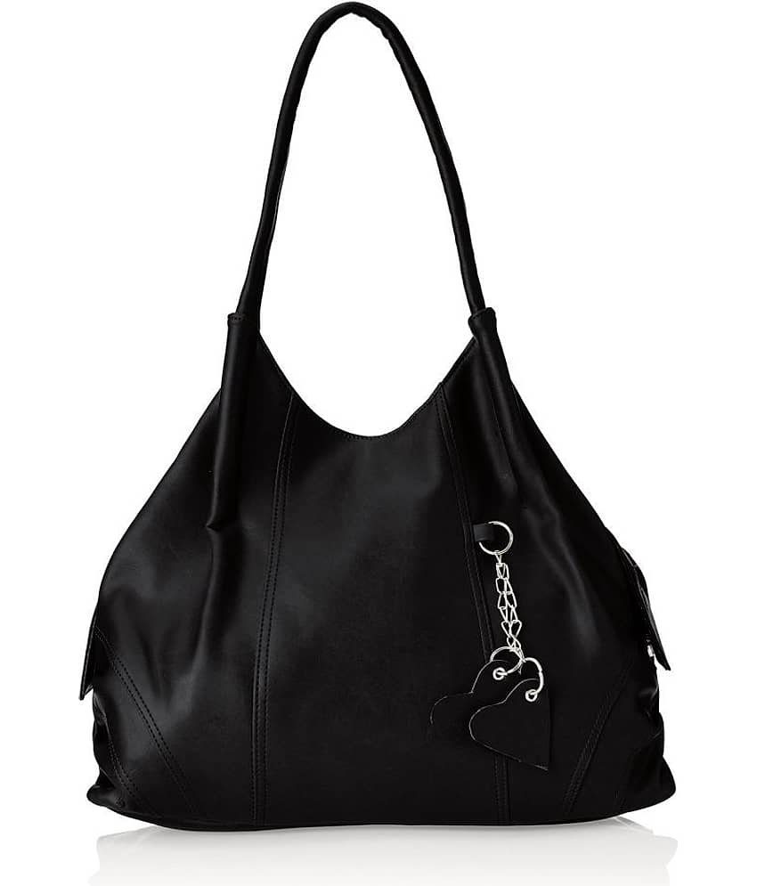 Fostelo Black P.U. Shoulder Bag