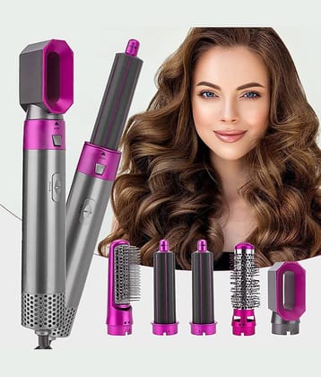 BAWALY 5 IN 1 Hair Styler Pink Hair Straightener
