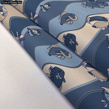ArtzFolio Fish Aquarium Bolster Cover Booster Cases | Concealed Zipper Opening-Bolster Cover; Poly Cotton / 24inch Width x 9" Diameter; SINGLE; No Filler