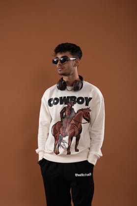 Cowboy Sweatshirt-Off-white / S