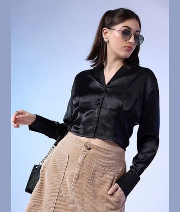 Freehand Women's Polyester Regular Top ( Black )
