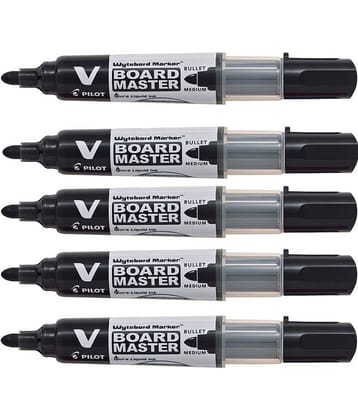 Pilot V Board Master Marker Ink Black Pack of 5