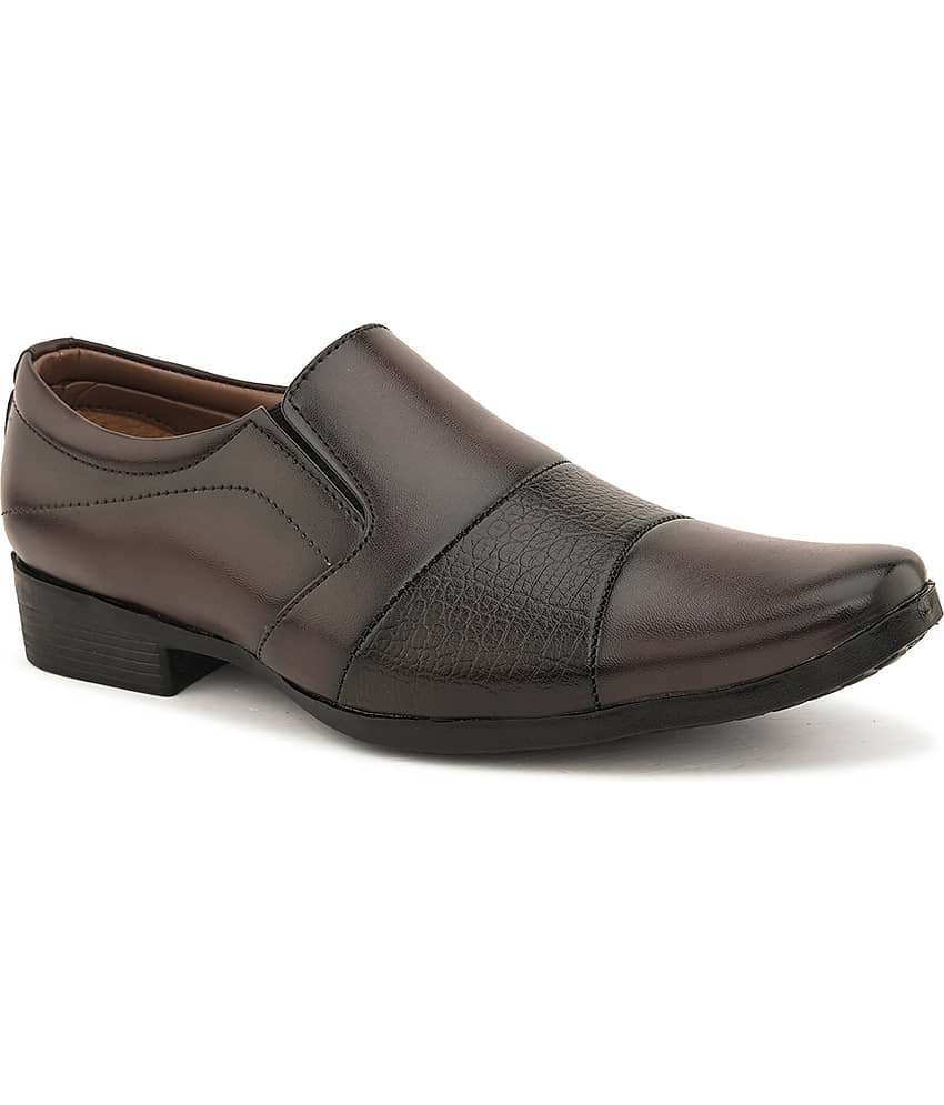 Sir Corbett Brown Men's Slip On Formal Shoes