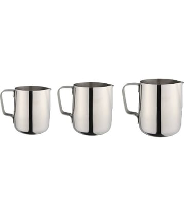 Dynore 3 Milk Jug Stainless Steel Pitchers 1200 mL