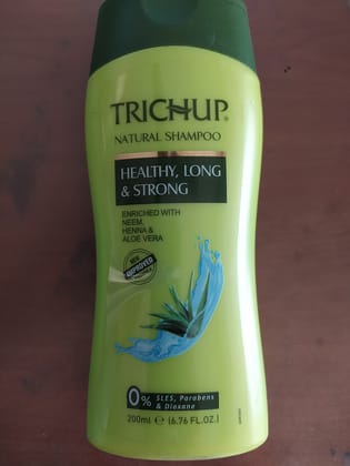 Trichup Natural shampoo Healthy, long & strong Enriched with Neem, Henna & Aloe vera New Improved Formula 