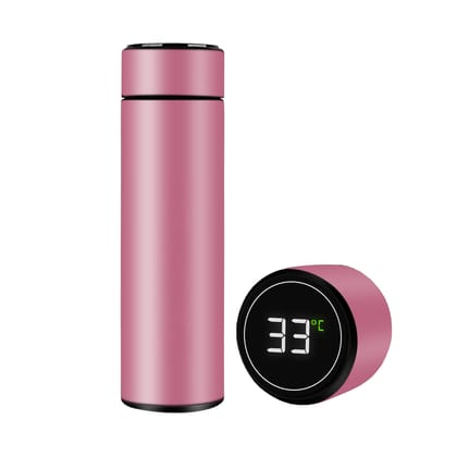 The Wallet Store Temperature Bottle With Smart Display - Pink The Wallet Store Temperature Bottle With Smart Display - Pink