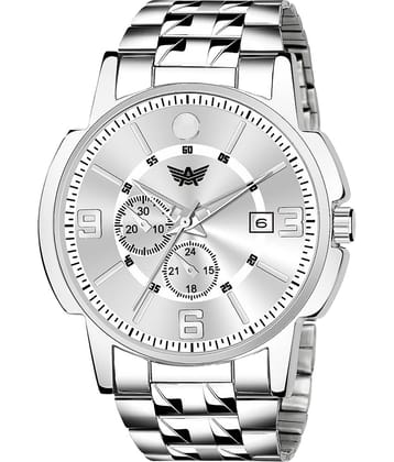 Abrexo Silver Stainless Steel Analog Men's Watch