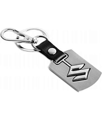 Americ Style Premium Quality Swinging Suzuki Logo Keychain with Chrome Metal Locking Key chain