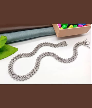 SHANKH-KRIVA Silver Plated Chain ( Set of 1 )