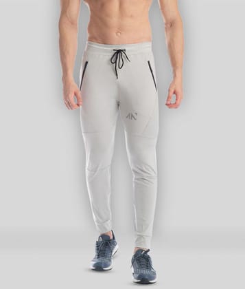 Aesthetic Nation - Grey Polyester Blend Men's Joggers ( Pack of 1 ) - XL