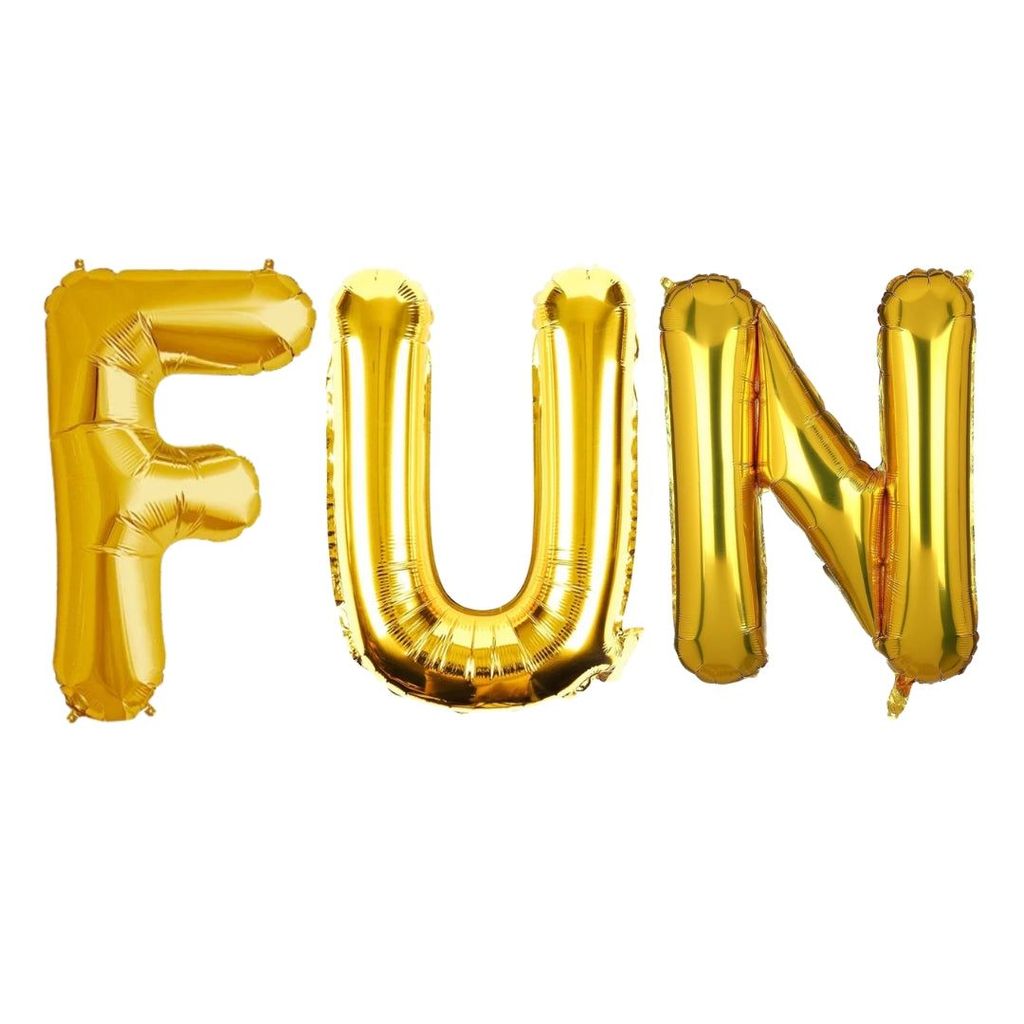 FUN Golden Foil Balloon Set - Helium or Air Filled - 40 inches - 3PC - Party and Festive Needs | Buy online on ZillyBuy