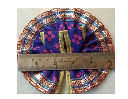 VARNI CREATION Silk God Poshak (5 inch, Multicolour)