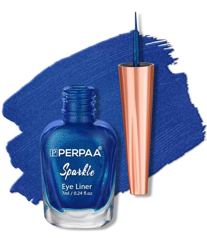 Perpaa - Blue Glitter Eye Liner Liquid ( Pack of 1 )