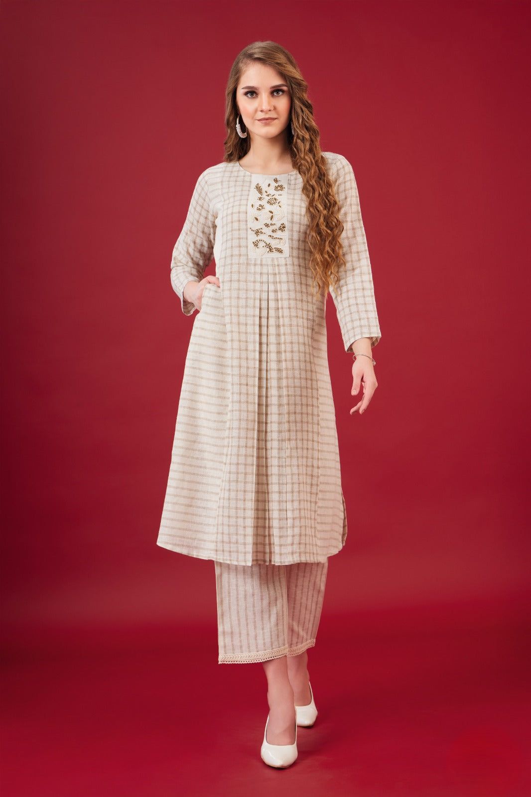 Cream Serenity Cord Set-CREAM / L