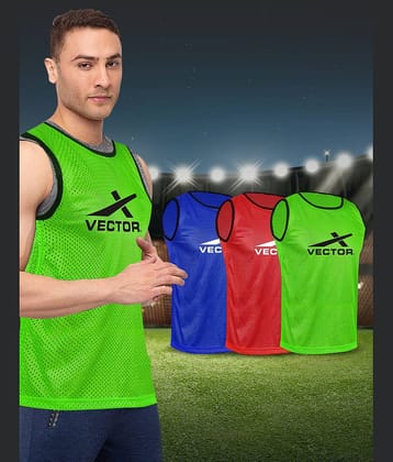 VECTOR X VX-BIBS Pack of 3 Football, Hockey Bib (Multi-Color)