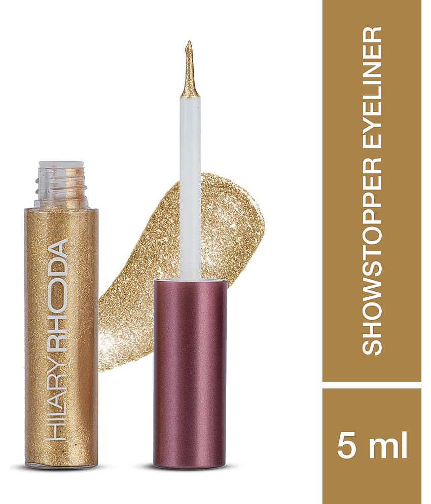 Hilary Rhoda Gold Glitter Eye Liner Liquid ( Pack of 1 )