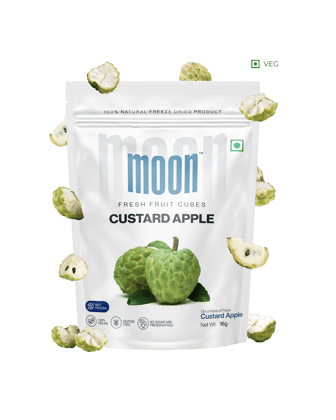 Moon Freeze Dried Custard Apple Cubes, 16 gm