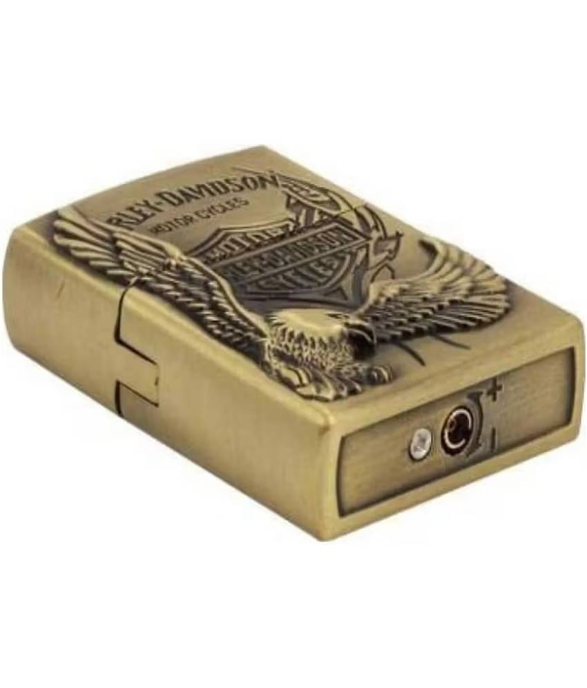 Kadio Gold Stainless Steel Cigarette Lighter ( Pack of 1 )