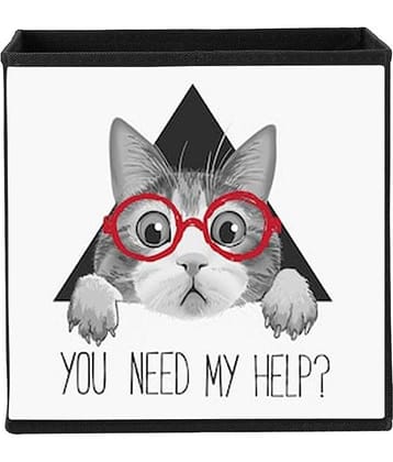 House of Quirk Foldable Fabric Basket Bin, Collapsible Storage Cube for Nursery Home, Kids and Toddlers