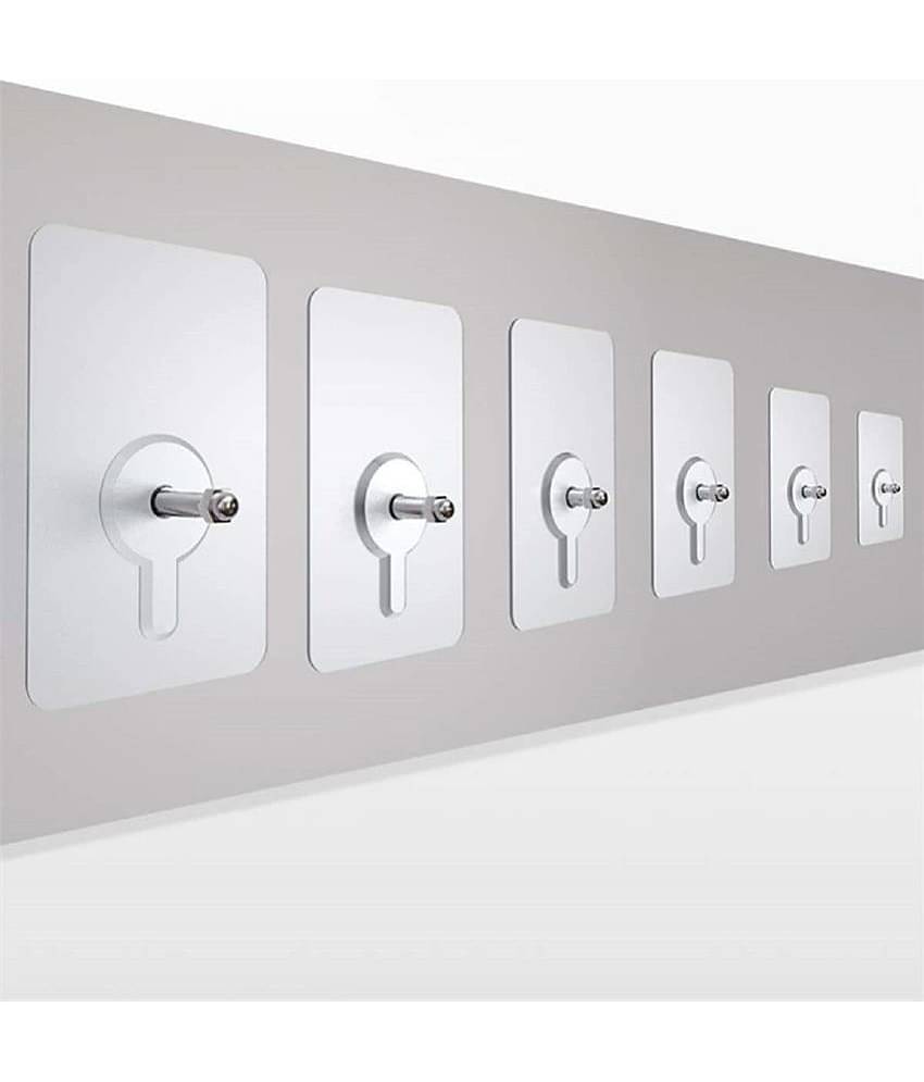 Installation Hanging, Waterproof Screws Wall Hook (Transparent) - Set of 6