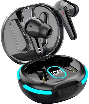 VERONIC PLUS 60 TWS True Wireless in Ear Earbuds with Digital Display & 40H Playtime with Type-C Fast Charging, BTv 5.4 with Instant Pair, Clear Calling ENC Mics, 45ms Low Latency Gaming Ear Buds