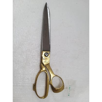 Heavy Duty Hard Funner Steel Scissors With Brass Handle 10" (963)
